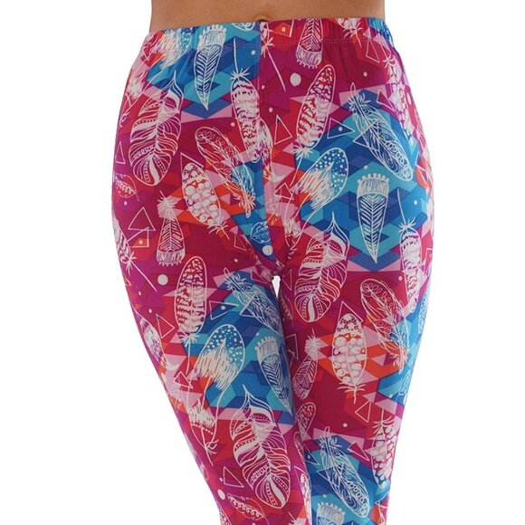 Casual Leggings super soft and comfortable with elastic waist band PL203 Pink - Picture 5 of 5